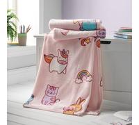 Catherine Lansfield Kids Forever Together Coperta in pile, 130 x 170 cm, colore: pastello