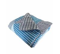 Catherine Lansfield Larsson Geo Copriletto 240x220 verde acqua