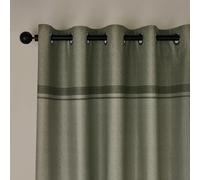Catherine Lansfield Melville - Tende foderate con occhielli, 117 x 183 cm, due pannelli, colore: Verde