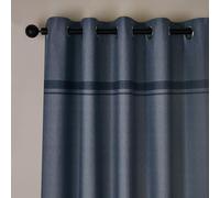Catherine Lansfield Melville - Tende foderate con occhielli, 168 x 228 cm, due pannelli, colore: Blu