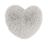 Catherine Lansfield - Morbido cuscino a forma di cuore 3D, colore argento