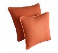 Catherine Lansfield Orange Fleece Cushion Cover 40x40