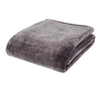 Catherine Lansfield Plaid extra large Raschel Velvet Touch 200 x 240 cm, antracite
