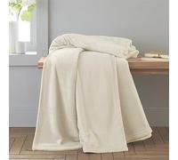 Catherine Lansfield Raschel Velvet Touch - Coperta 130 x 170 cm, colore: Crema