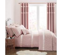Catherine Lansfield Sequin Cluster Copripiumino, Poliestere, Blush, Super King Set Piumino Letto