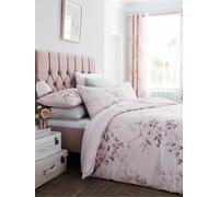 Catherine Lansfield Set copripiumino e federa reversibili con stampa glitterata Canterbury di Catherine Lansfield. rosa