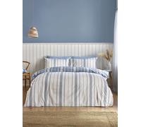 Catherine Lansfield Set copripiumino reversibile a righe Harbour di Catherine Lansfield blu