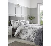 Catherine Lansfield Set copripiumino reversibile Elinda Floreale di Catherine Lansfield Grigio