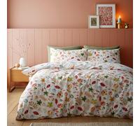 Catherine Lansfield - Set copripiumino reversibile per letto king size, con federe, motivo zucca autunnale, colore: arancione