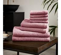 Catherine Lansfield Set di asciugamani in cotone ad asciugatura rapida, 8 pezzi, colore: Rosa