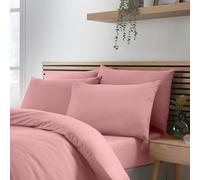 Catherine Lansfield So Soft - Confezione da 4 federe standard, non si stirano, colore: corallo