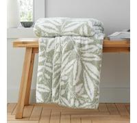 Catherine Lansfield So Soft - Coperta con foglie di acetosa, 130 x 170 cm, colore: Verde