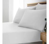 Catherine Lansfield So Soft Easy Iron - Lenzuolo con angoli, per letto super king, colore: bianco