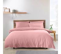 Catherine Lansfield So Soft, set copripiumino super king con federe, non si stira, corallo