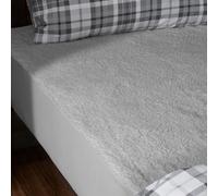 Catherine Lansfield Sottocoperta termica Sherpa per letto singolo, con angoli, grigio