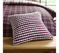 Catherine Lansfield Stab Stitch - Cuscino 43 x 43 cm, colore: Prugna