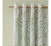 Catherine Lansfield Tende con occhielli, 168 x 228 cm, completamente reversibile, due pannelli, colore: Verde