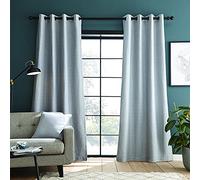 Catherine Lansfield Tende oscuranti con occhielli termici, 150 x 154 cm, colore: Argento
