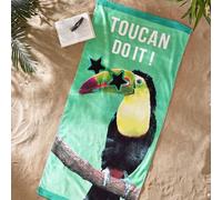 Catherine Lansfield Toucan DO IT 76X160 - Asciugamano da spiaggia (coppia)