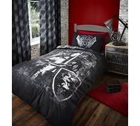 Catherine Lansfield Valiant Knight Single Quilt set, Nero , Doppio