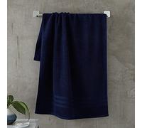 Catherine Lansfield Zero Twist - Asciugamano, 50 x 85 cm, Colore: Blu Marino