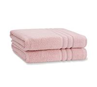 Catherine Lansfield Zero Twist - Set di 2 teli da bagno, 90 x 140 cm, colore: Rosa