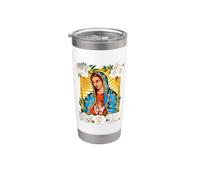 Catholic Blessed Christian Believer Faith God Religious Bicchiere termico in acciaio inox doppia parete