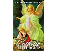 Catholic Liturgical Pocket Calendar 2026 - 2027: 2-Year Mini Organizer with Christian Feasts, Saints, and Liturgical Seasons | Guardian Angel and Children on the Bridge