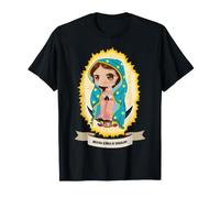 Catholic Mexican Faith Blessed Christian Spanish Religious Maglietta