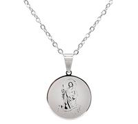 Catholic Town - Collana con medaglia di San Giuda Taddeo in acciaio inox (disponibile nei colori oro e argento), Acciaio inossidabile, Nessuna pietra preziosa