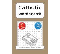 Catholic Word Search Puzzle Book: Word Searches with Easy to Read Print about Catholic, Bible, Religion and more | 6x9 inches, 110 pages | 50+ Puzzles ... Gift for Vacations, Holidays and Free Times