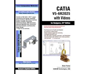 CATIA V5-6R2025 with Videos for Designers, 23rd Edition