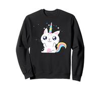 Caticorn Gatto Unicorno Divertente Meme Gatti Magico Gattino Felpa