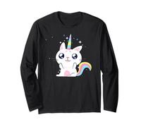Caticorn Gatto Unicorno Divertente Meme Gatti Magico Gattino Maglia a Manica