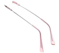 CATIEBYE 1 Coppia di Aste di Ricambio per Occhiali in Metallo Rosa Design Snello e Resistente Agli Urti per Riparazione Gambe Occhiali