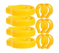 CATIEBYE 10pezzi Fermaporta Sicuro Per Ragazzo Ragazza Da Plastica Gialla Per e Sicurezza Infantile Adatto Per Porte e Finestre Design Resistente e Anti-schiacciamento