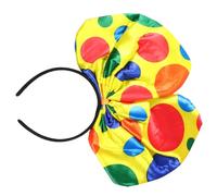 CATIEBYE 2 Pezzi Fascia per Chioma da Clown Fiocco Grande, Cerchietti Cosplay per Unisex, Accessori per Feste di Compleanno e Photo Booth, Materiale Durevole, Taglia Unica