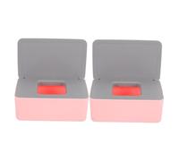 CATIEBYE 2pezzi Contenitore Per Salviette Umidificate Portatile Design Elegante e Funzionale Scatola Per Tissue Per Ragazzo Ragazza Protezione Antipolvere e Sigillata Colori