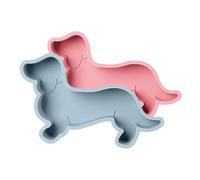 CATIEBYE 2pezzi Stampo Silicone Forma Di Cagnolino Antiaderente Per Dolci Cioccolatini e Dessert Stampo Da Forno Sicuro e Pratico Per Creazioni Fai Te Per Feste e Regali Speciali