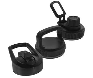 CATIEBYE 3 Pezzi Coperchi per Mug, Tappi Ermetici in Plastica Nera, Riutilizzabili, per Tazza da Viaggio e Tumbler, Diametro Filetto 58,5 mm