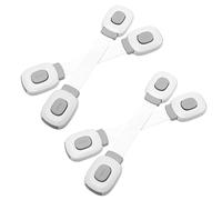 CATIEBYE 4pezzi Chiusura Sicurezza Per Serratura Per Armadi Facile Installazione Senza Foratura Adesiva e Resistente Per Proteggere Piccoli Casa