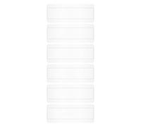 CATIEBYE 6 Pezzi Nail Color Display Board con Slot Trasparenti Tavoletta per Esposizione Smalti Gel Palette per Nail Art e Pratica Professionale Supporto Campioni Colori per Saloni e Uso