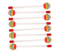 CATIEBYE 8pezzi Bacchette Percussione Per Strumenti Musicali Colorati Forma Di Lollipop Bacchette Leggere e Facili Da Usare Per Giocare e Imparare Battere Ritmo