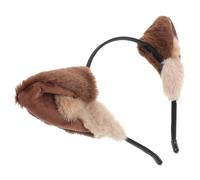 CATIEBYE Cerchietto per Chioma Orecchie di Lupo in Peluche Morbido e Versatile per Donna, Accessorio Kawaii per Halloween e Feste Invernali