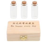 CATIEBYE Contenitore in Legno per Raccolta dei Denti da Latte e Cordone Ombelicale, Scatola Ricordi per Ragazzo Ragazza Design Suddiviso, per Shower