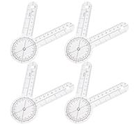 CATIEBYE Goniometro Ortopedico in Pvc Trasparente Design Pieghevole e Facile Lettura, Righello Angolare Circolare per Fisioterapia e Uso Medico Professionale