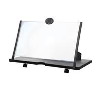 CATIEBYE Ingranditore Schermo Cellulare HD Supporto Nero in Abs Protezione Vista e Mani Libere per Guardare Film e Leggere Giornali