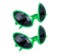 CATIEBYE Occhiali da Alieni Divertenti 2 Pezzi in Plastica per Feste di Carnevale e Cosplay, Resistenti alla Moda, Accessori per Shopping e Guida