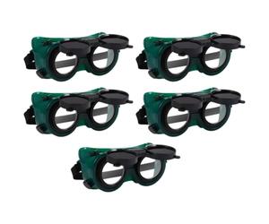 CATIEBYE Occhiali di Protezione Design Ergonomico per Saldatura 5 in PC Trasparente Proteggono da Scintille per Saldatura