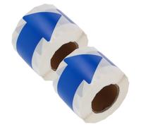 CATIEBYE Pipe marking arrow decals, pipe identification label, frecce blu, 2 rotoli, adesivi autoadesivi ad alta visibilità per acqua in ambienti industriali